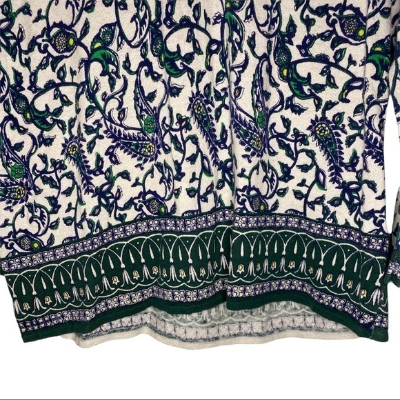 Gerard Darel Paisley V-Neck Sweater Size Small - Picture 5 of 8